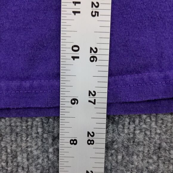 Gildan Score Big Soccer Experience T-Shirt Mens Large Short Sleeve Purple Cotton - Picture 14 of 15